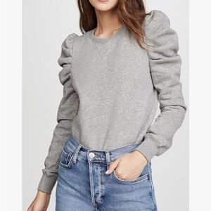 Rebecca Minkoff Janine Puff Statement Sleeve Sweatshirt Quiet Luxury